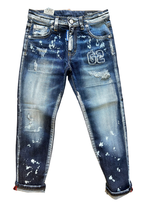 G2FIRENZE - JEANS  BLU - SFRANGIATO G2 BLU