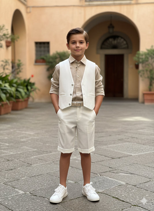 EMANUEL PRIS - GILET MONOPETTO E BERMUDA - COMPLETO MONOPETTO2200