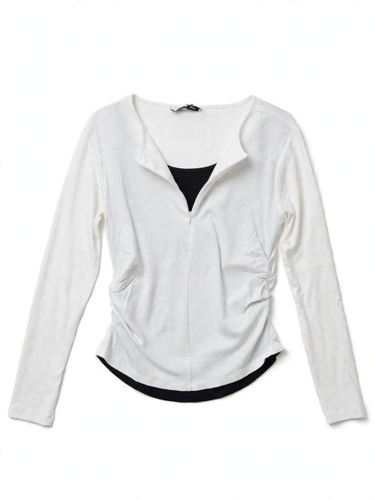 - MAGLIA CON FINTA SHIRT - MAGLIA DOPPIA