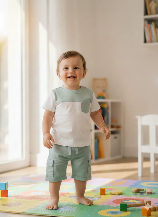 nalù - completo bermuda e shirt - 411519