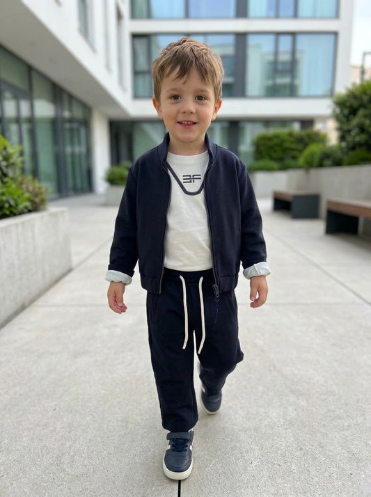 EMANUEL PRIS - COMPLETO BLU BAMBINO CON GIACCA E PANTALONE - 0049B