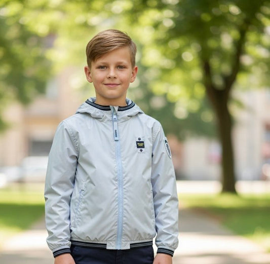 BLAUER - giubbino ragazzo double face - 6372