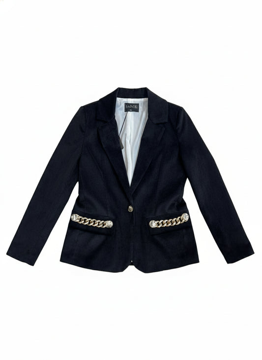 MAVIE - giacca in velluto nero - mv1811