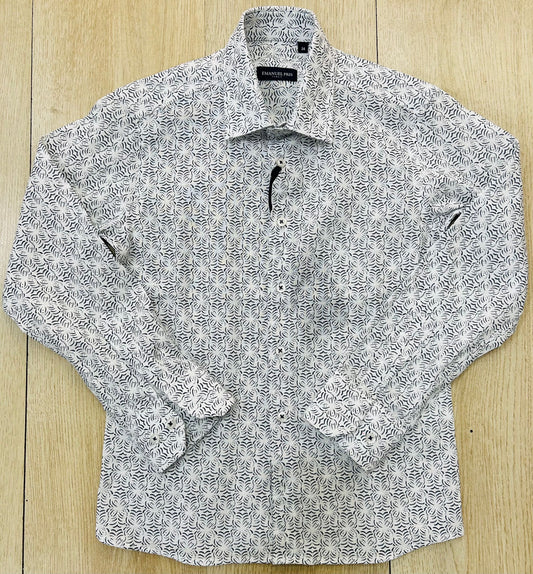 EMANUEL PRIS - CAMICIA BIANCO BLU - 4171R