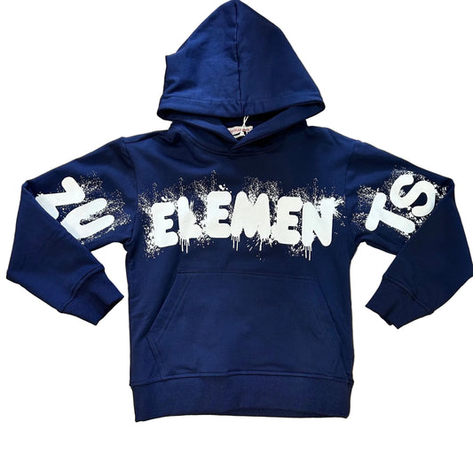 ZUELEMENTS - felpa chiusa con cappuccio - zu1841