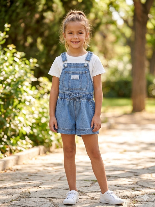 LEVIS - SALOPETTE IN DENIM A SHORTS - 3EP580