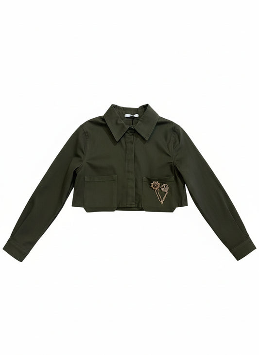 - camicia crop - mv1828