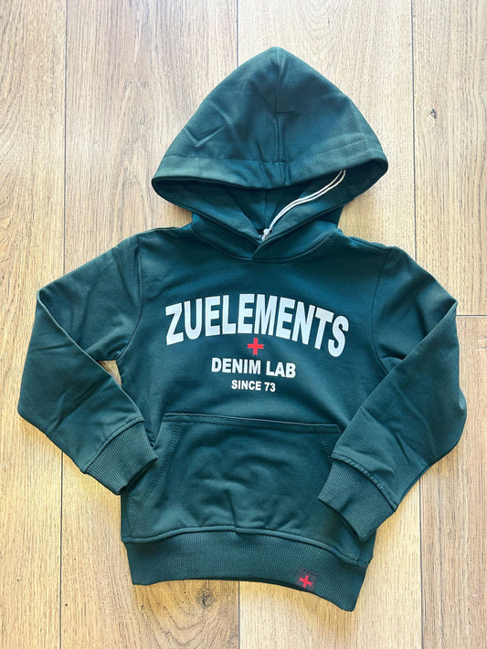 ZUELEMENTS - felpa cappuccio - zu356b