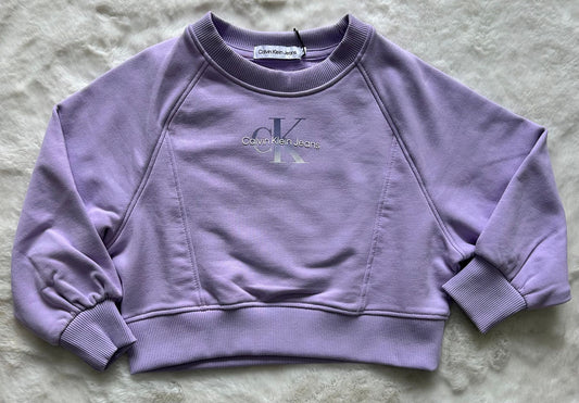 clavin klein - felpa crop - 2539j